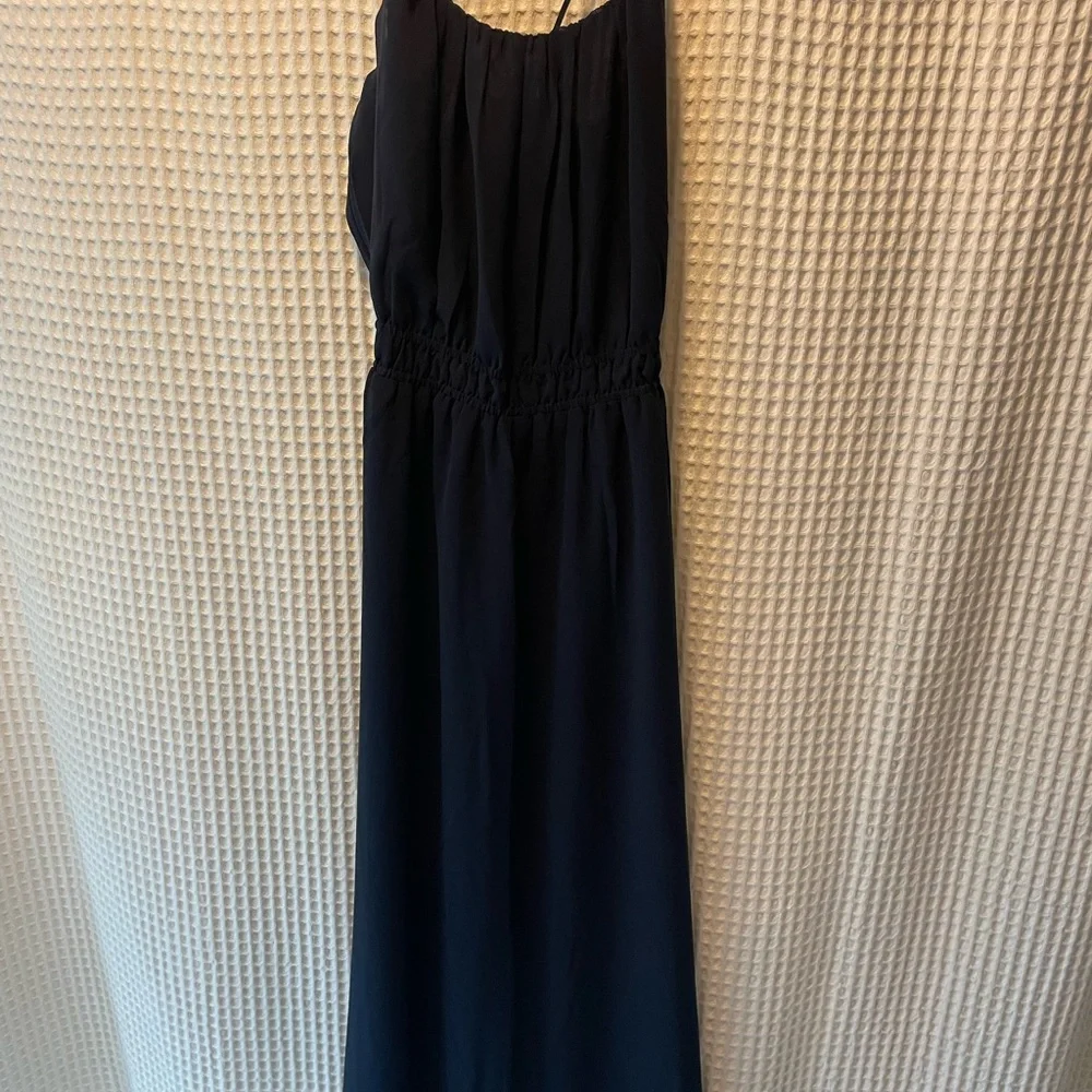 Banana Republic flowy dress, Maxi length, navy, empire waist SZ MD - Picture 2 of 9